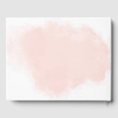 Bruiloft Gastenboek Waterverf Peach Wash Soft (Achterkant)