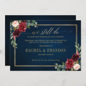 Bruiloft geannuleerd uitgesteld plannen gewijzigd  kaart (Voorkant / Achterkant)