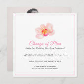 Bruiloft gebeurtenis wijziging van plan uitgesteld save the date (Voorkant / Achterkant)