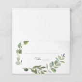 Bruiloft gebladerte tafel # Generieke plaats kaart Plaatskaartje (Buitenkant ongevouwen)