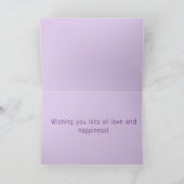 Bruiloft Gefeliciteerd bruid & bruidegom kaart (Binnen)