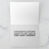 BRUILOFT GEFELICITEERD CAMPER WENSKAART KAART (Binnen)