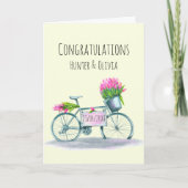 Bruiloft Gefeliciteerd Custom Kaart (Voorkant)