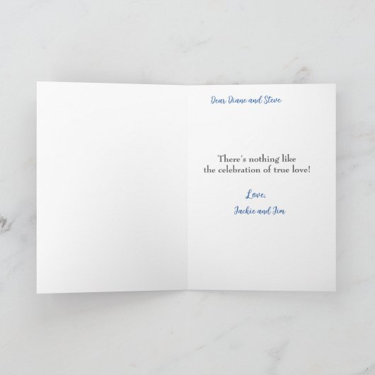 Bruiloft Gefeliciteerd Eenvoudige Maroon Bloemen Kaart (Binnen)