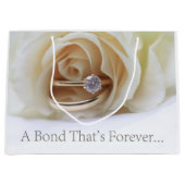 Bruiloft gefeliciteerd geschenk tas large cadeautasje (Voorkant)