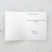 Bruiloft gefeliciteerd getrouwd paar tekening kaart (Binnen)