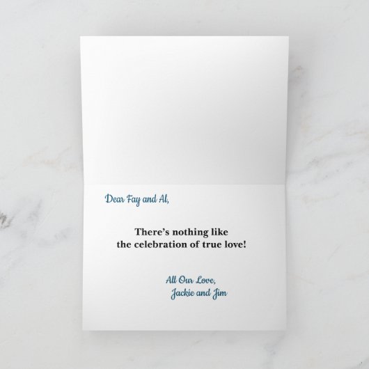 Bruiloft Gefeliciteerd Paard en Buggy Kaart (Binnen)