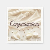 Bruiloft gefeliciteerd papier servet (Voorkant)