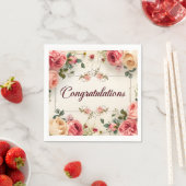 Bruiloft Gefeliciteerd Servet (Insitu)