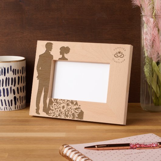 bruiloft gegraveerde lijstjes (Links)