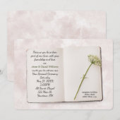 Bruiloft gelofte vernieuwing boek uitnodigen kaart (Voorkant / Achterkant)