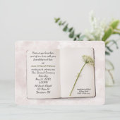 Bruiloft gelofte vernieuwing boek uitnodigen kaart (Staand voorkant)