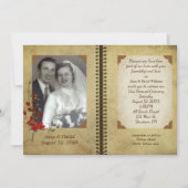 Bruiloft gelofte vernieuwing boek uitnodigen kaart (Voorkant)