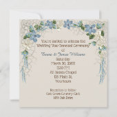 Bruiloft gelofte vernieuwing strand momentopname kaart (Achterkant)