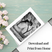 Bruiloft geloften met foto Jubileum Gift Printable Poster