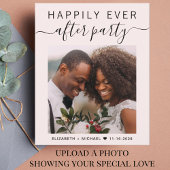 Bruiloft gelukkig ooit na feest foto roze uitnodig