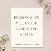 Bruiloft gelukkig ooit na Party Cream uitnodiging