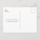 Bruiloft gelukzaligheid B/W foto Opslaan van de da Briefkaart (Achterkant)