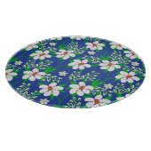 Bruiloft gelukzaligheid: Floral uitnodiging achter Snijplank (Hoek)