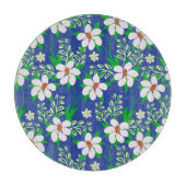 Bruiloft gelukzaligheid: Floral uitnodiging achter Snijplank (Voorkant)