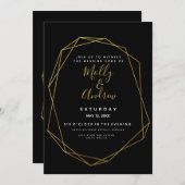 bruiloft geometrische kristal bruiloft KAART UITNO (Voorkant / Achterkant)