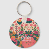 Bruiloft Gepersonaliseerd bruidsmeisje Sleutelhanger (Voorkant)