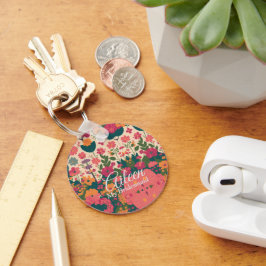 Bruiloft Gepersonaliseerd bruidsmeisje Sleutelhanger