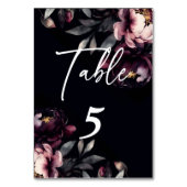 Bruiloft gepersonaliseerd servies donkere humeurig kaart (Voorkant)