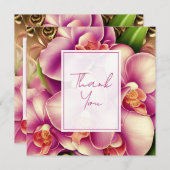 bruiloft gepersonaliseerde bedankkaart (Voorkant / Achterkant)