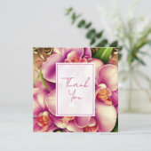 bruiloft gepersonaliseerde bedankkaart (Staand voorkant)