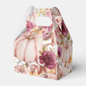 Bruiloft Gepersonaliseerde herfst Roze Bourgondië  Bedankdoosjes (Achterkant)