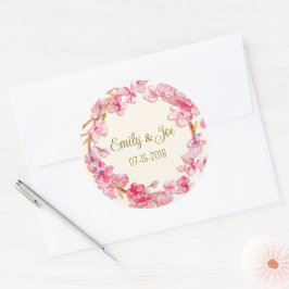 Bruiloft gepersonaliseerde stickers