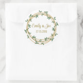 Bruiloft gepersonaliseerde stickers (Tas)