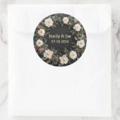 Bruiloft gepersonaliseerde stickers (Tas)