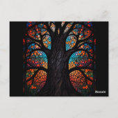 Bruiloft gepersonaliseerde uitnodigen Cartoon Afbe Briefkaart (Achterkant)