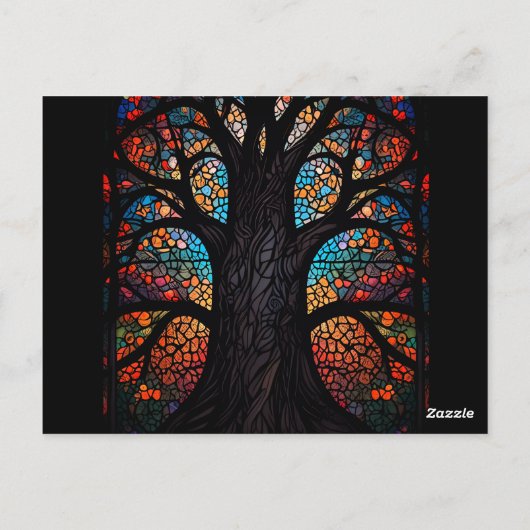 Bruiloft gepersonaliseerde uitnodigen Cartoon Afbe Briefkaart (Achterkant)