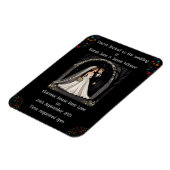 Bruiloft gepersonaliseerde uitnodigen Cartoon op z Magneet (Linkerzijde)