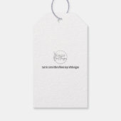 Bruiloft Gereserveerd Zetelteken Cadeaulabel (Achterkant)