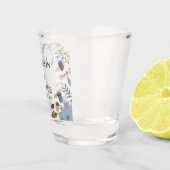 Bruiloft Geschenk Shotglas met Herfstbladeren Shot Glas (Rechts)