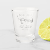 Bruiloft Geschenk Sip Sip Hoera Shot Glas (Achterkant)