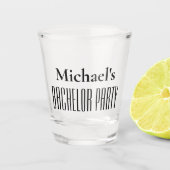Bruiloft Geschenk voor de Bruidegom Jonggezellenfe Shot Glas (Voorkant)
