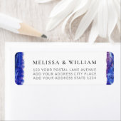 Bruiloft geschilderd retouradres etiket (Insitu)