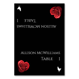 Bruiloft-gevogelte icoon-hart vormige rode roos- kaart