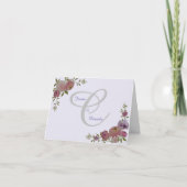 Bruiloft Gevouwen Dank u / Opmerking Kaart (Voorkant)