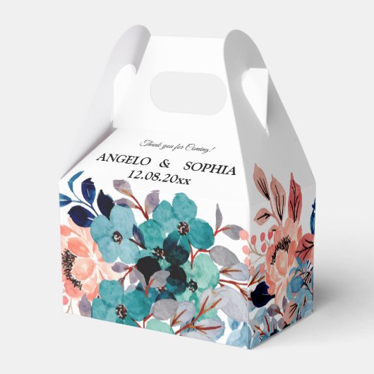 Bruiloft Giveaway Box - Bloemen Bedankdoosjes (Achterkant)