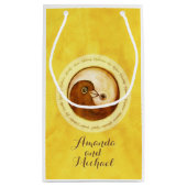 BRUILOFT GLANZENDE CADEAUZAK klein. Gouden YinYang Klein Cadeauzakje (Achterkant)