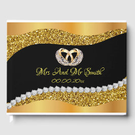 Bruiloft Gold Diamond Gastenboek