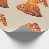 Bruiloft, Golden Couple Wrapping Papier, Valentijn Cadeaupapier (Hoek)