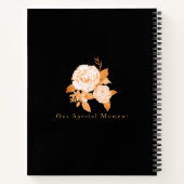 Bruiloft Goud Roos Zwart Bruiloft Foto Gastenlijst Notitieboek (Achterkant)