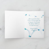 bruiloft gouden hart en kant kaart (Binnen)